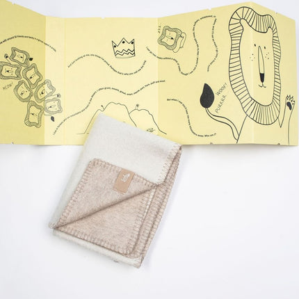 Merino baby blanket - Lion