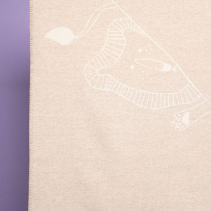 Merino baby blanket - Lion