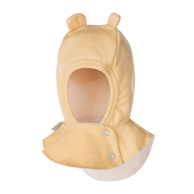 Yellow Merino Wool Baby Balaclava